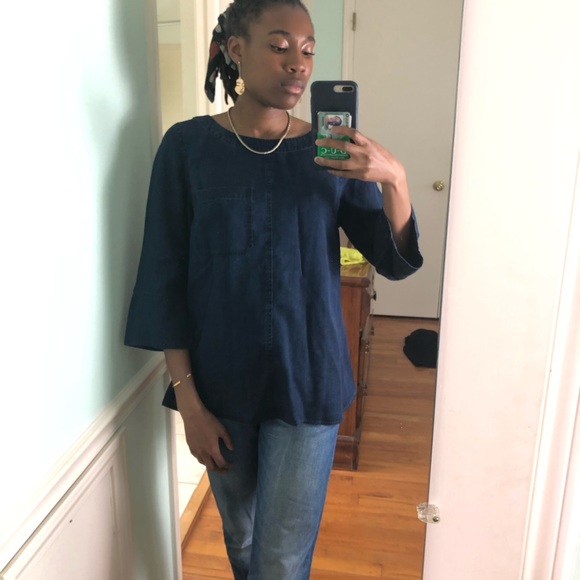 Soft Surroundings Denim Tunic - Picture 2 of 4